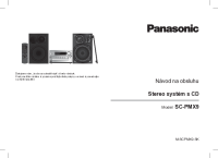 Panasonic - SC-PMX9 - Navod na obsluhu SK 